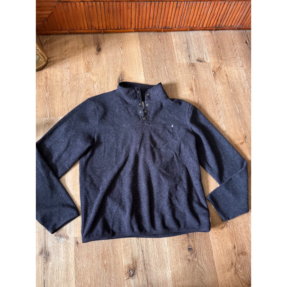 Vuori Men's Dark Gray V544 Venice Wool Pullover Sweater